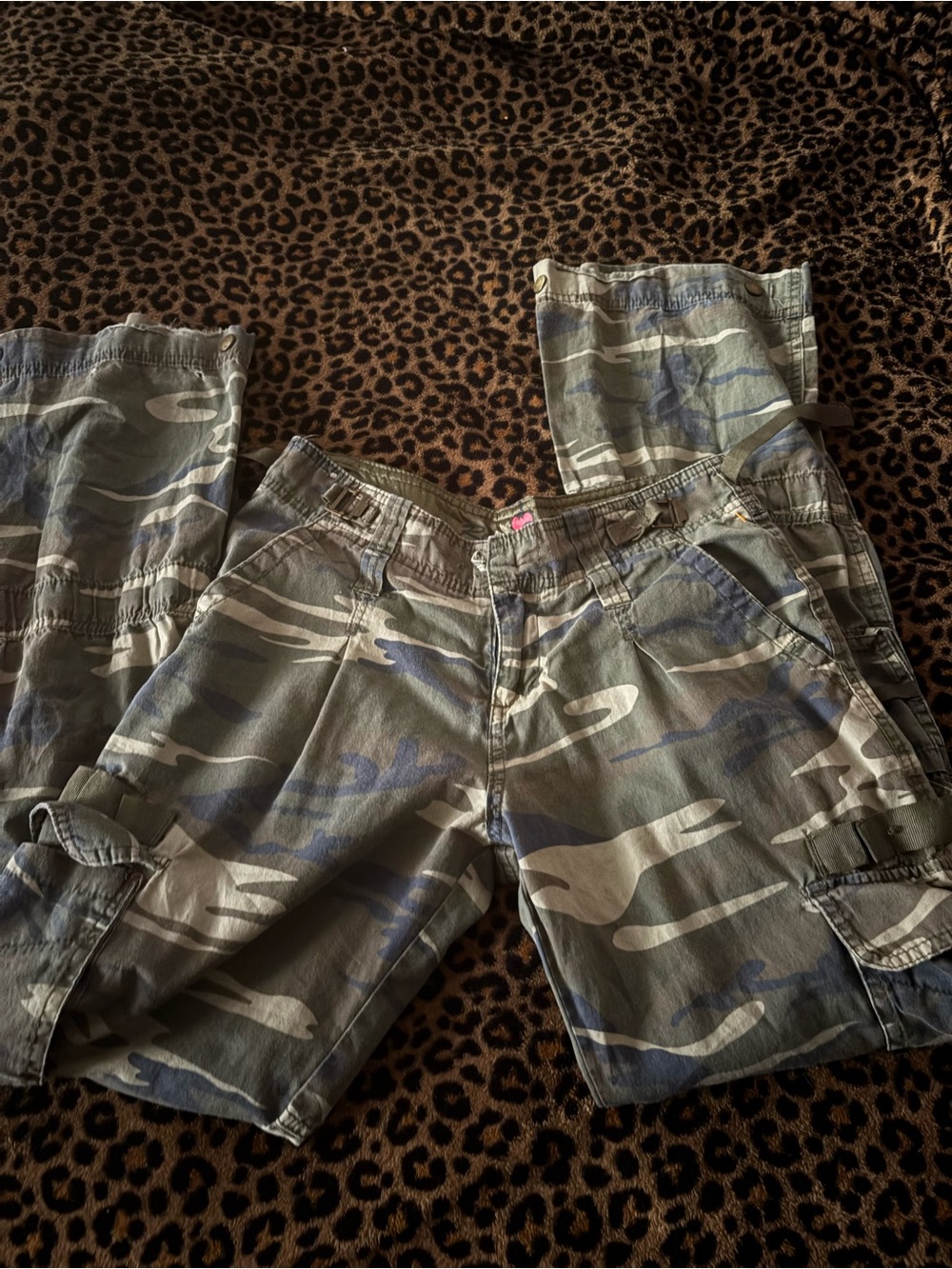 Y2k Camo Cargo Pants